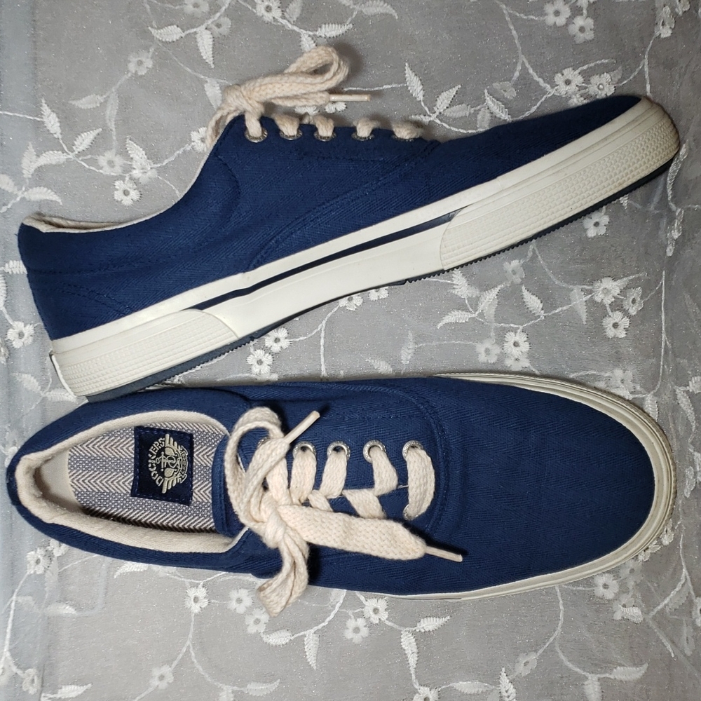Nautical Navy Blue Dockers,Men's Sneakers .